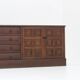 Vintage Brutalist Sideboard solid wood , Spain 1970s