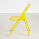 Yellow foldable chair