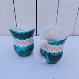 Pair of milk jugs/pitchers, Sainte Radegonde, G.Asch