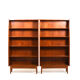 Pair conical Danish Bookcases in Teak by Johannes Sorth