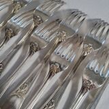 12 SOH Silver Metal Table Forks