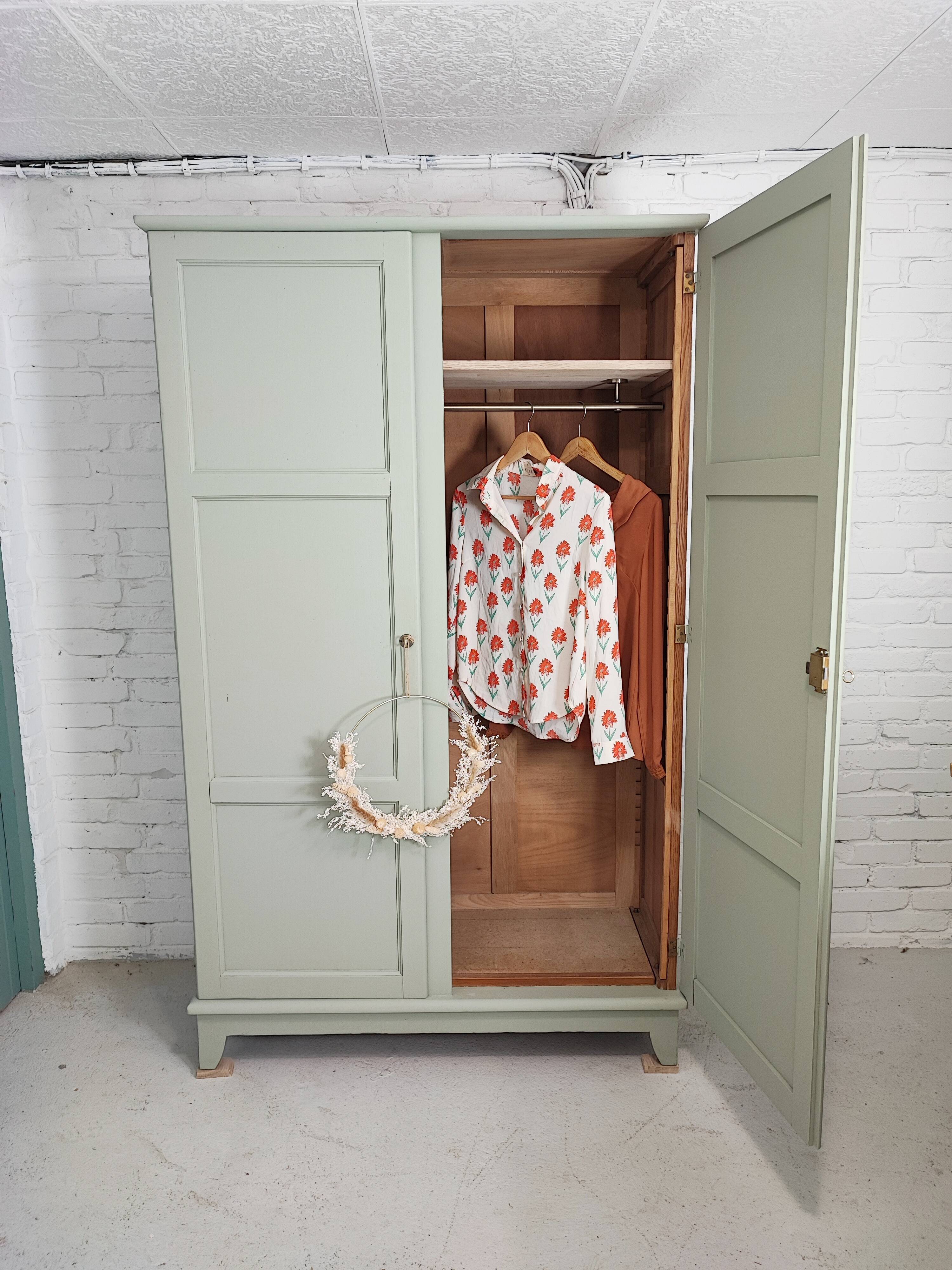 Almond green parisian wardrobe