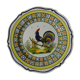 Henriot Quimper flat plate rooster