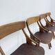 Set of 4 vintage Danish dining chairs by Hovmand Olsen for Mogens Kold, 1960s