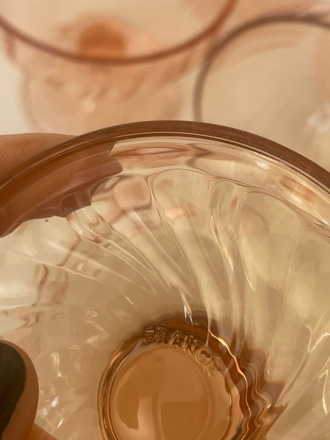 6 large dessert ice cream bowls Rosaline Luminarc France