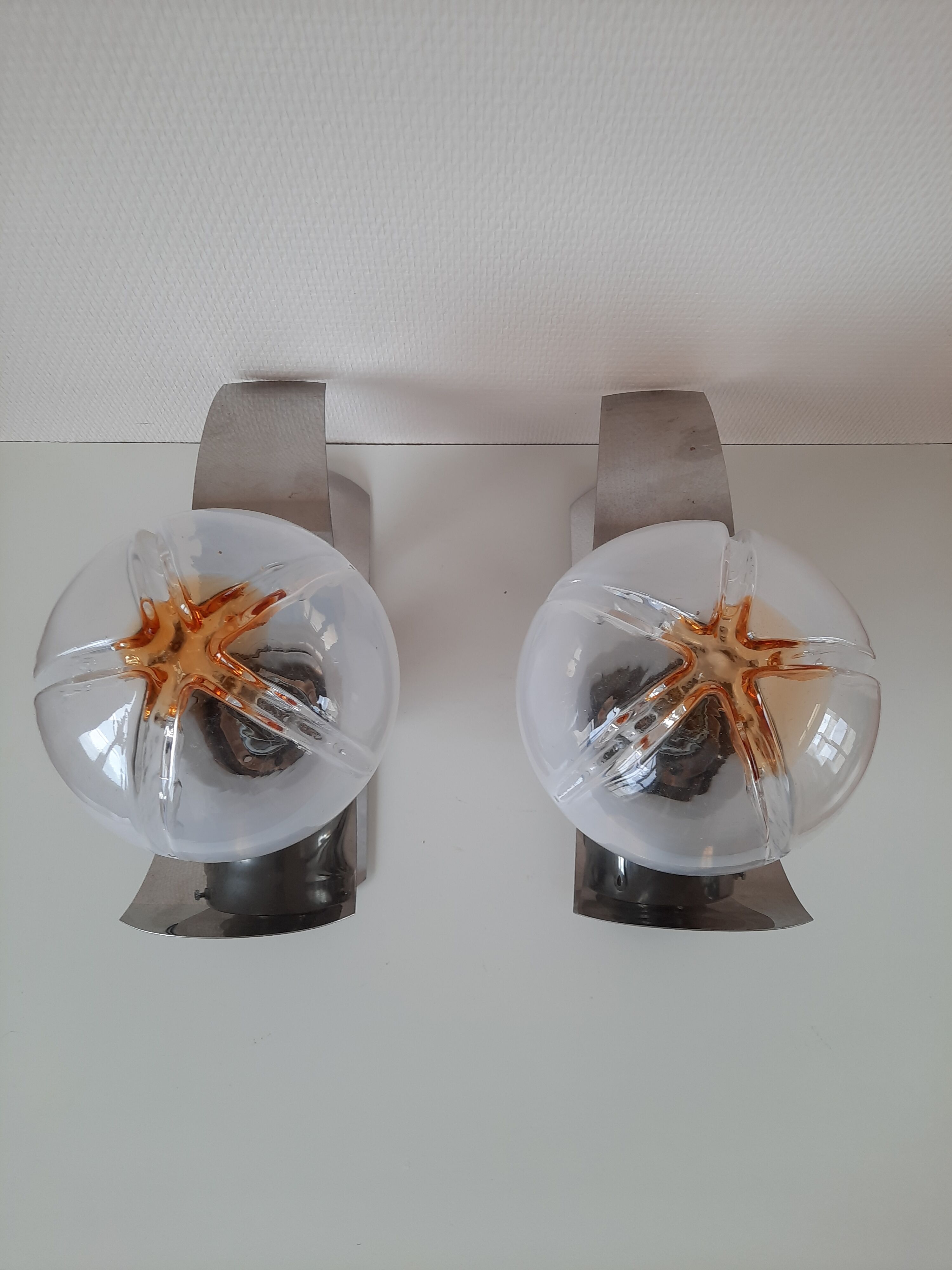 Paire d'appliques design italien