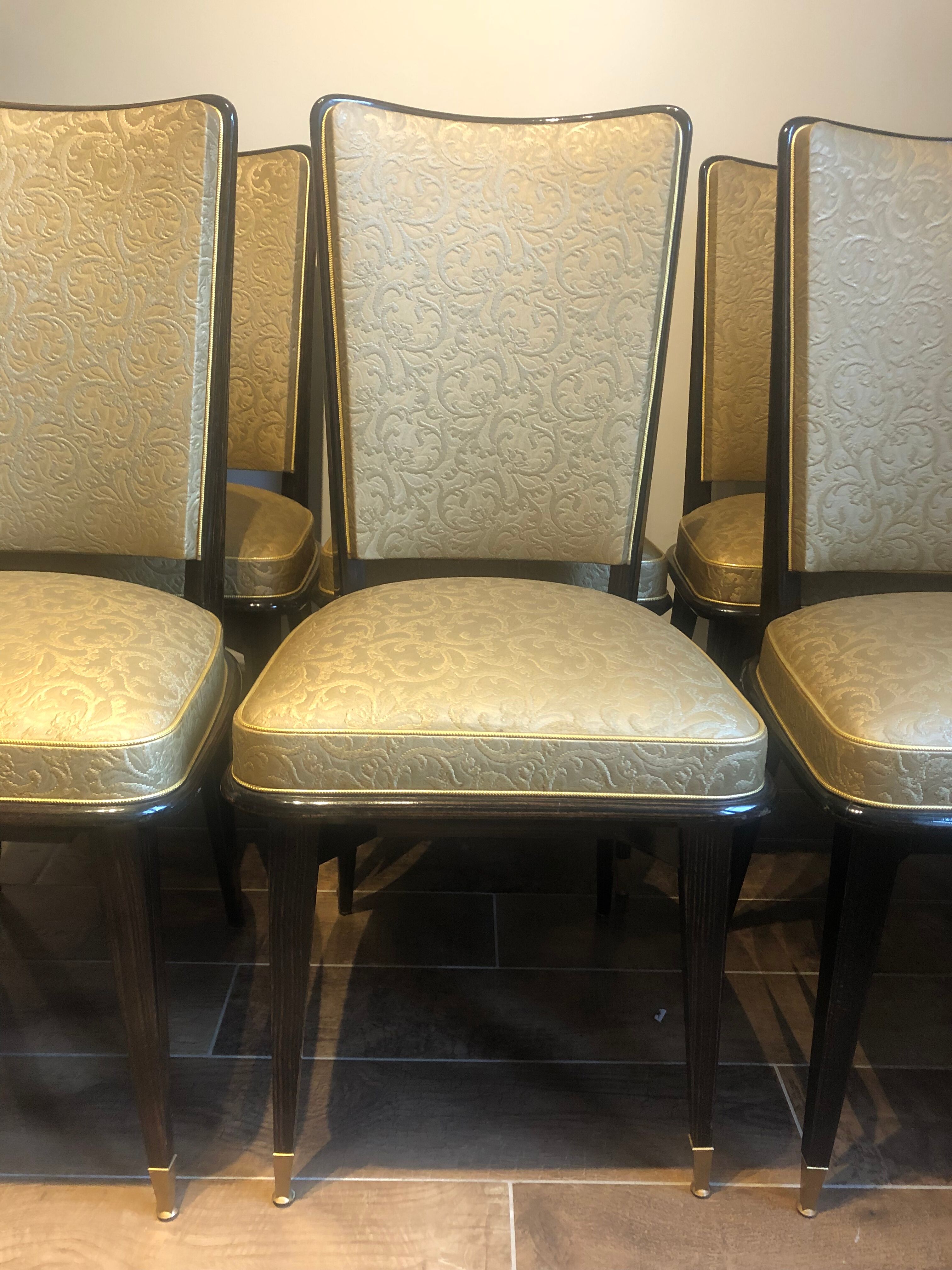 Set of 6 mahogany chairs