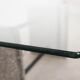 Glass coffee table, Italian design, 1960s, made in Italy