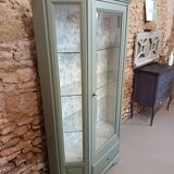 Bronze green display cabinet bookshelf