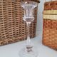 Glass candle holder