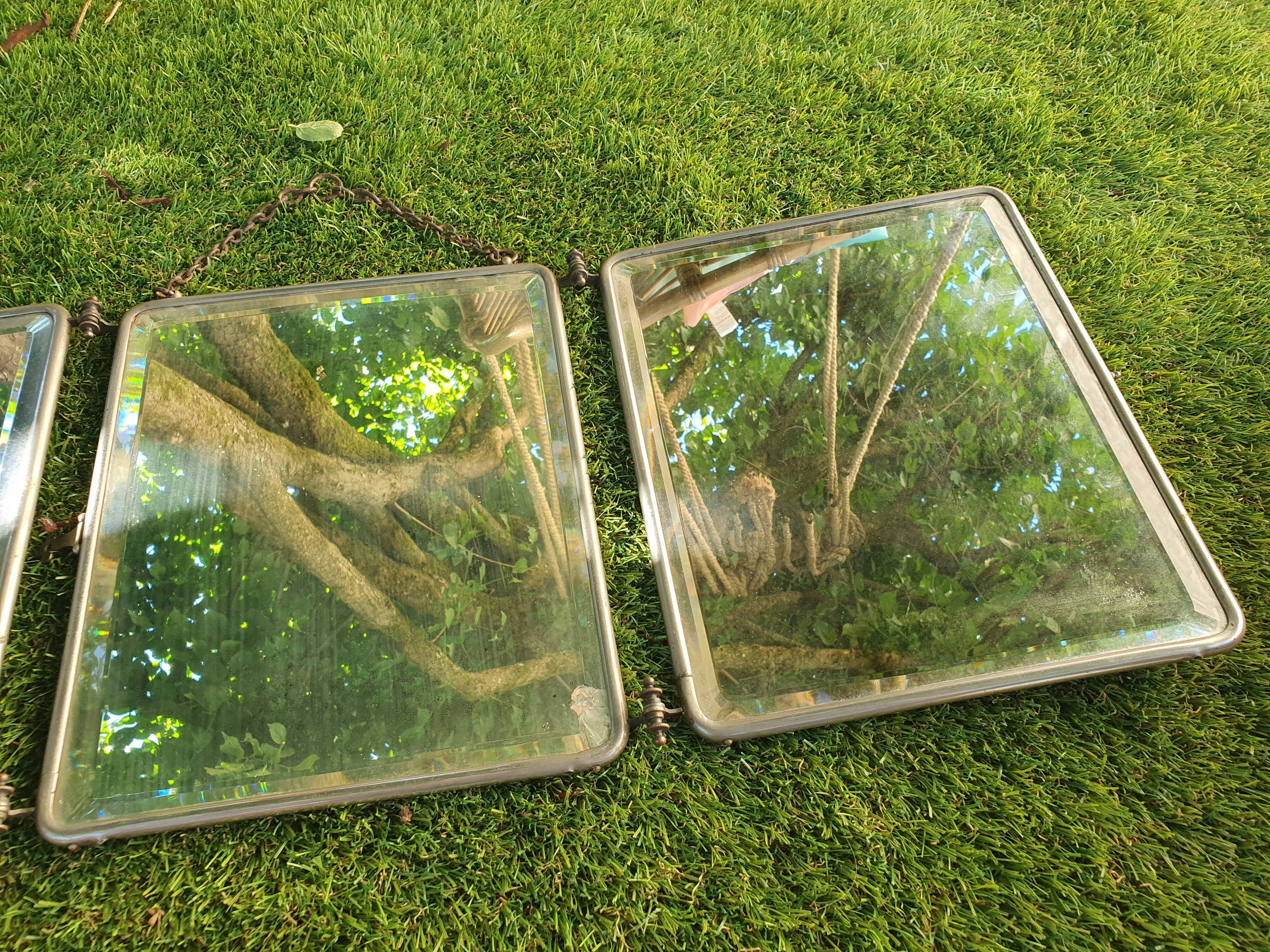 Barber triptych mirror - 75x30cm