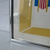 Ole Kortzau lithograph from the 1970s, Copenhagen