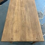 Oak farm table with two drawers