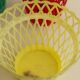 Set of 4 vintage plastic pot covers - model "SYLA"