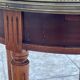 Bouillotte table in blond mahogany, Louis XVI style, 20th century period