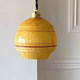 Art Deco pendant lamp in Clichy glass