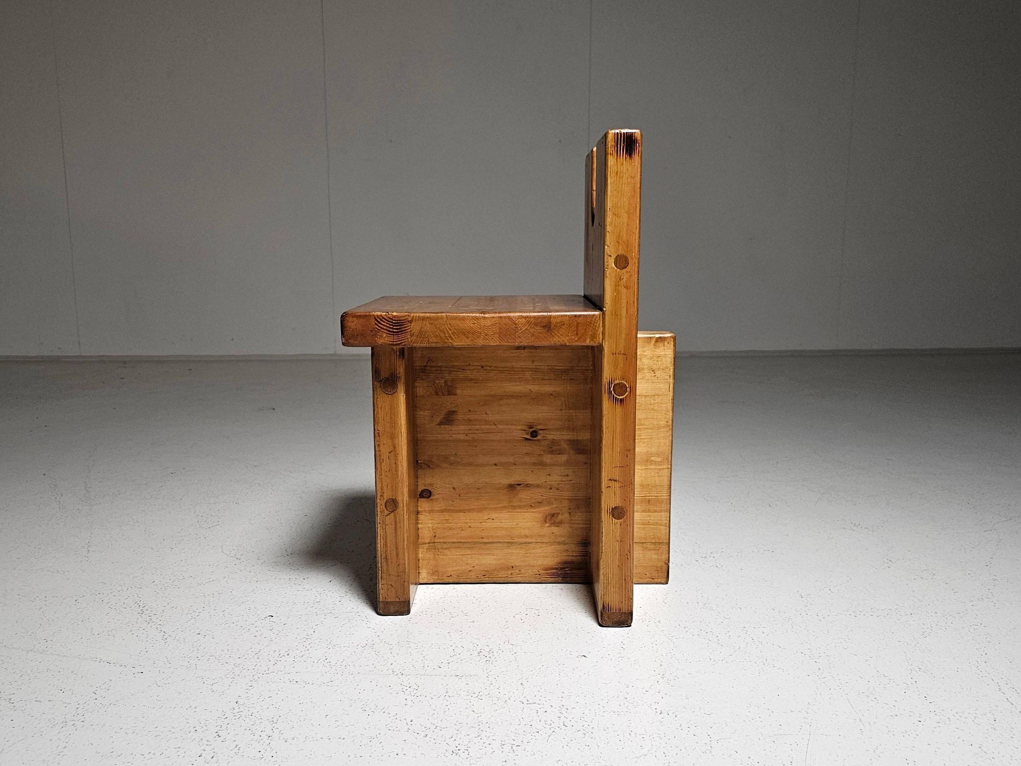 Pompeia accent chair in pine by Lina Bo Bardi, 1980s