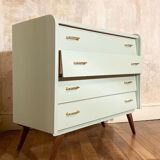 Vintage chest of drawers compass feet