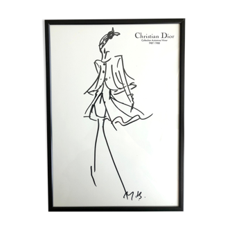 Christian Dior: fashion illustration