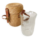 Vichy glass in its wicker case