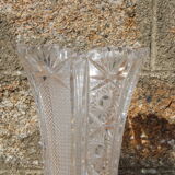 Bohemian crystal vase