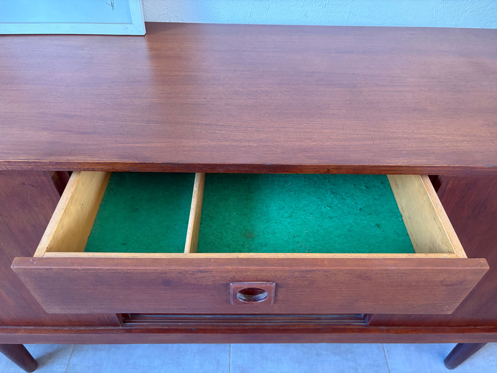 Vintage teak enfilade from the 1960s.