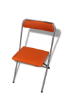 Chaise pliante orange vintage soudexvinyl