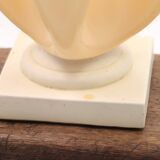 Beige crumpled plexiglass lamp Soleillade,  80s