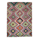 6x7 Kilim Multicolor Geometric Style Anatolian Kilim Rug, 166x230 Cm