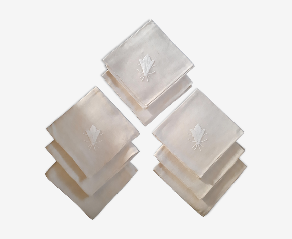 Lot de 8 serviettes en lin