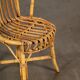 Bureau en rotin et sa chaise