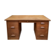 Bureau à caisson d'administration en chêne