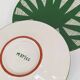 Medium plate - PALMES Verte