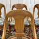Set of 6 gondola chairs in blond mahogany - 20th century