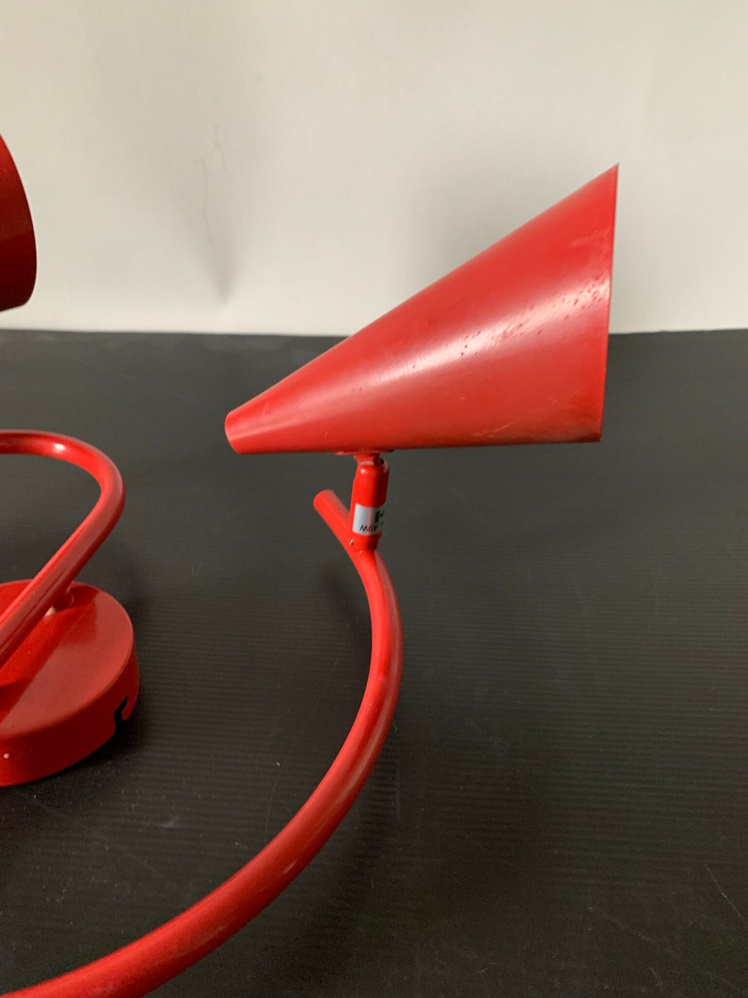 Red vintage wall lamp or ceiling lamp