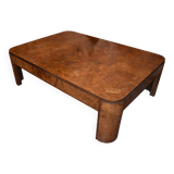 large Art Deco coffee table in amboyna burl
