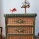 Wicker chest of drawers, 1970s-80s