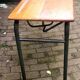 Table d'écolier vintafe 60's bois et métal