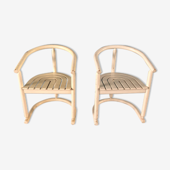 Pair of wooden chairs 1960