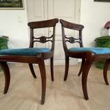 Paire de chaises en acajou XIXème siècle