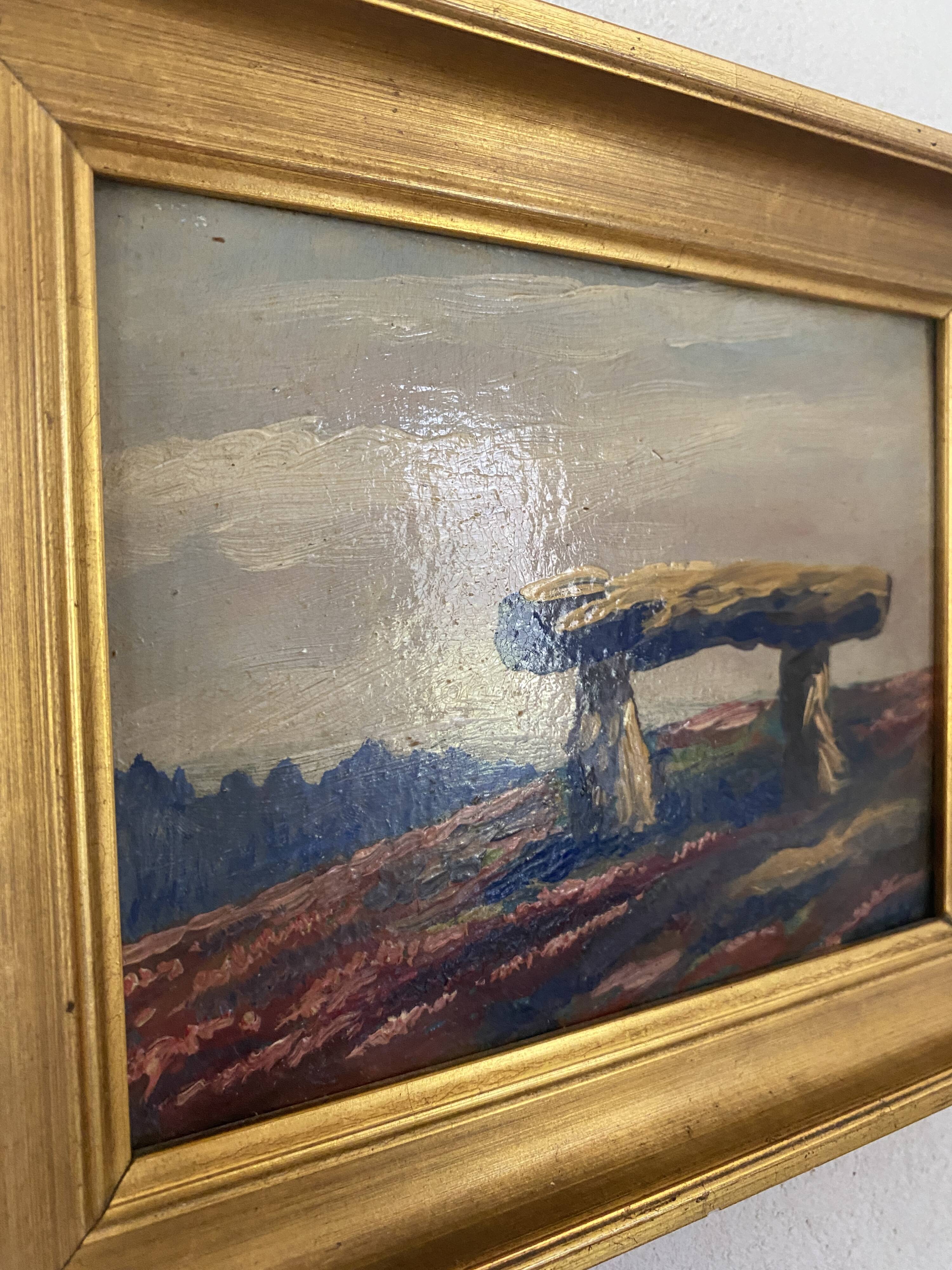 19th century oil and gilded frame