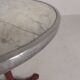 Bistro table with cast iron legs and marble top, 1920s.