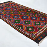 Anatolian handmade kilim rug 385 cm x 198 cm