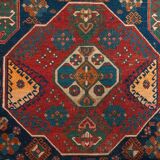 Antique Caucasian Tribal Rug - Handwoven