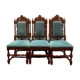 Set of 6 Louis XIII style chairs