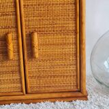 Vintage rattan sideboard