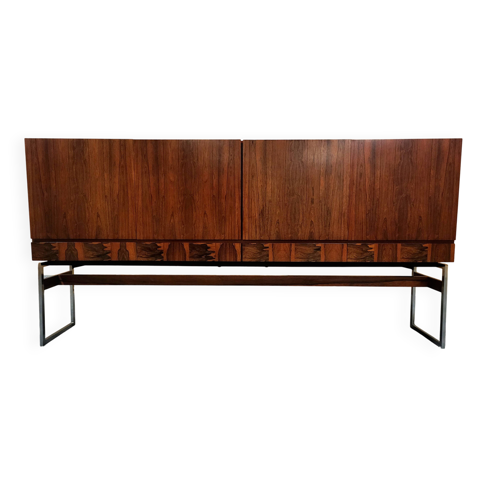 Vintage highboard in rosewood by Aurora Meubelfabriek 1960