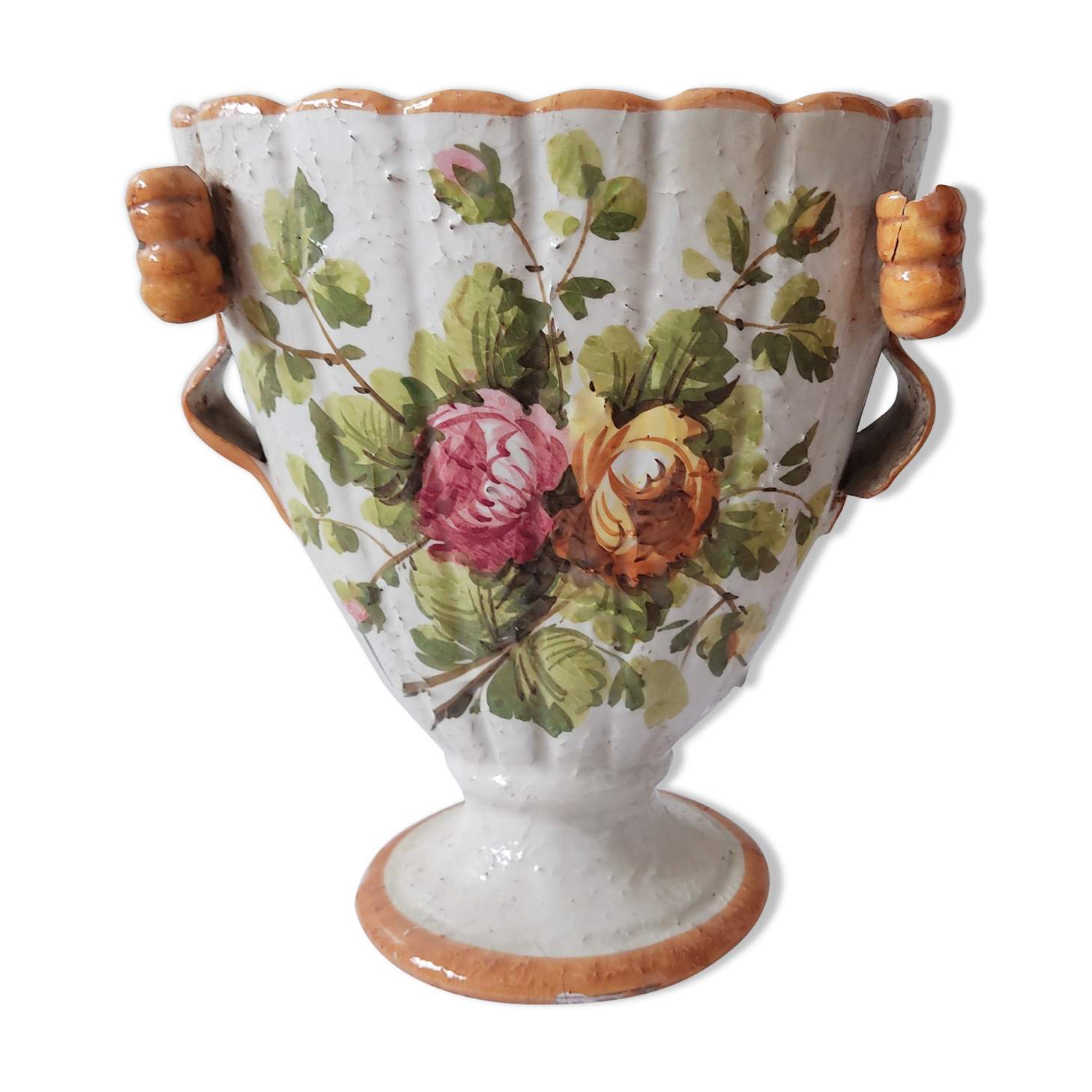 Vase vintage en faïence italienne
