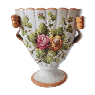 Vintage vase in Italian earthenware