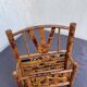 Étagère murale vintage bambou tigre années 70